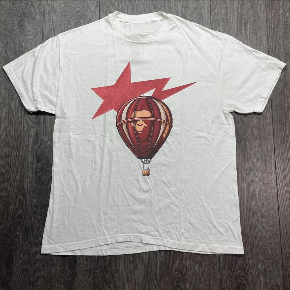 White Bape A Bathing Ape Hot Air Balloon T-Shirt